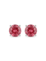 Clous d'oreilles S925 Gilgen&amp;Co Rubis naturel